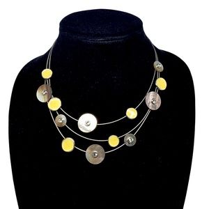 Spoutnik Bijoux Necklace - Modernist Yellow